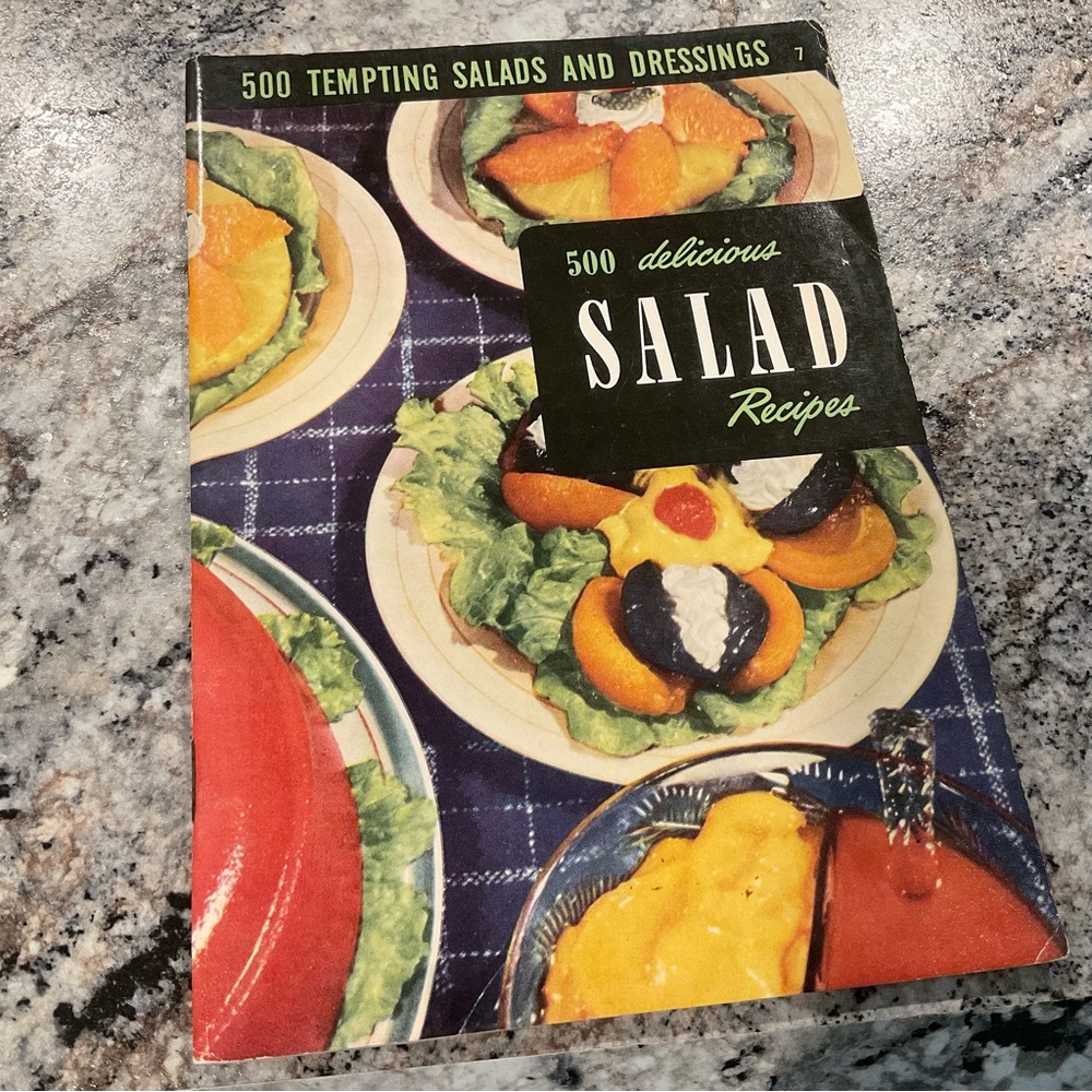 Vintage 1950 500 Salad Recipes Booklet MCM